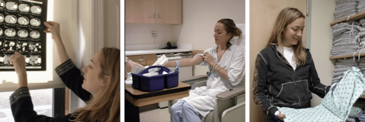 Kris learning about cancer scans, receiving care, and navigating treatment