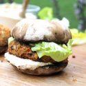 Cheesy Red Lentil Burgers