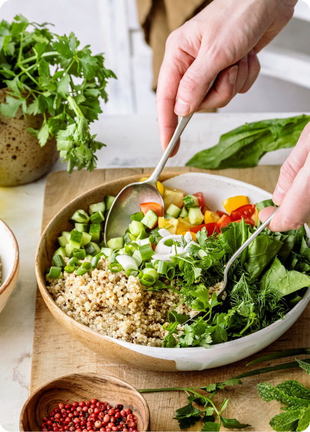 Plant-based meal bowl